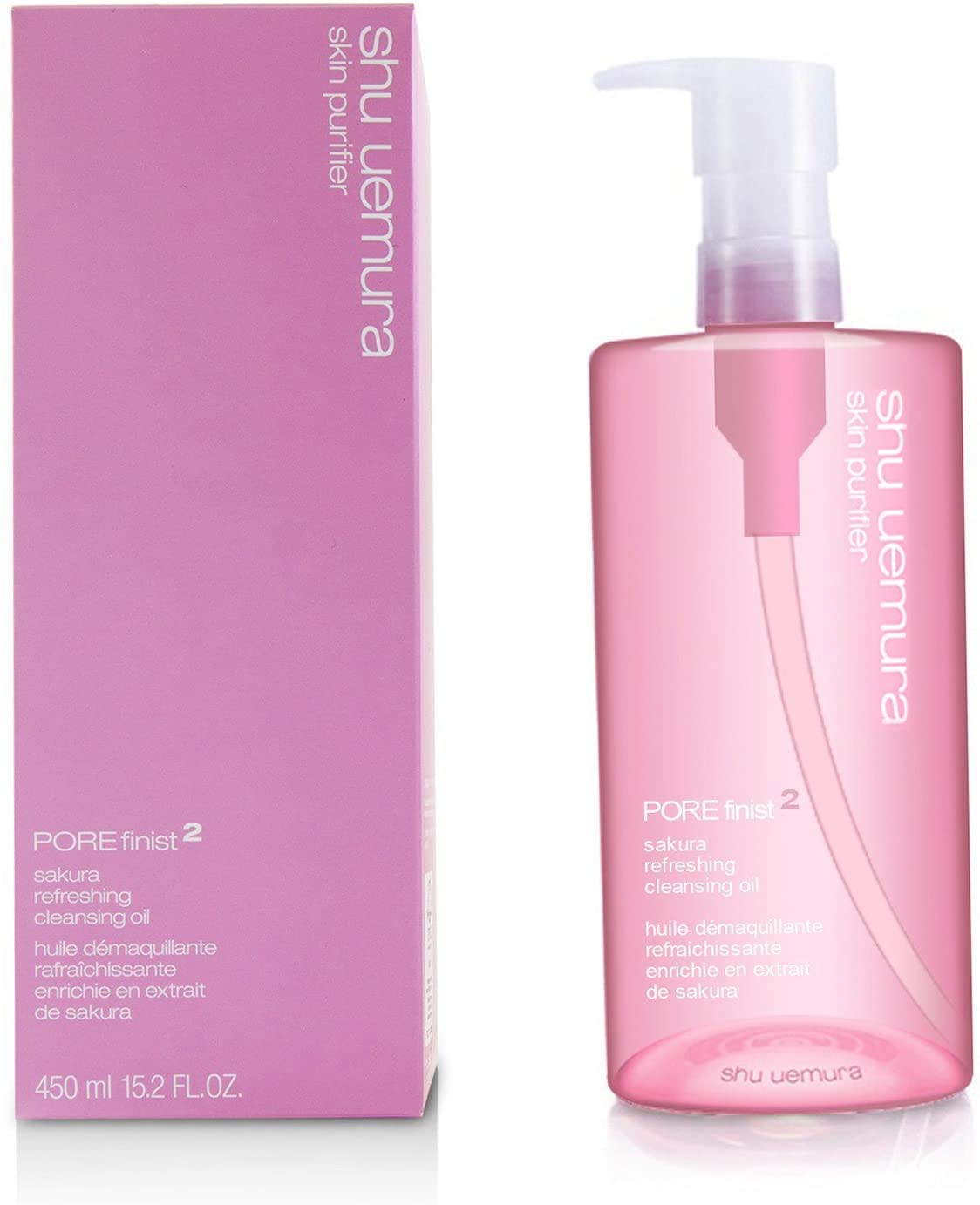 植村秀 POREfinist²櫻花輕膚潔顏油 450ml